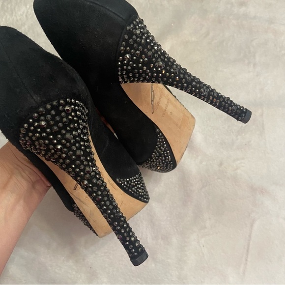 B Brian Atwood bea studded platform pumps rhinestone embellished - Picture 10 of 11